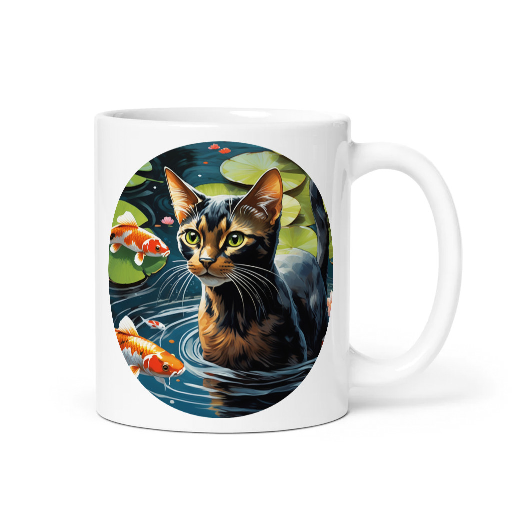 PugMug Custom Black Abyssinian Cat Mug