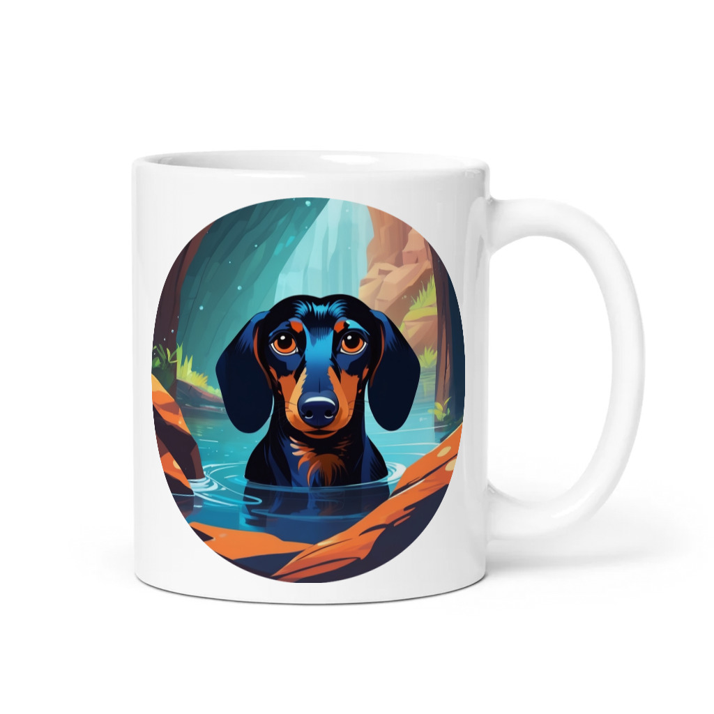 PugMug Custom Black Dachshund Mug