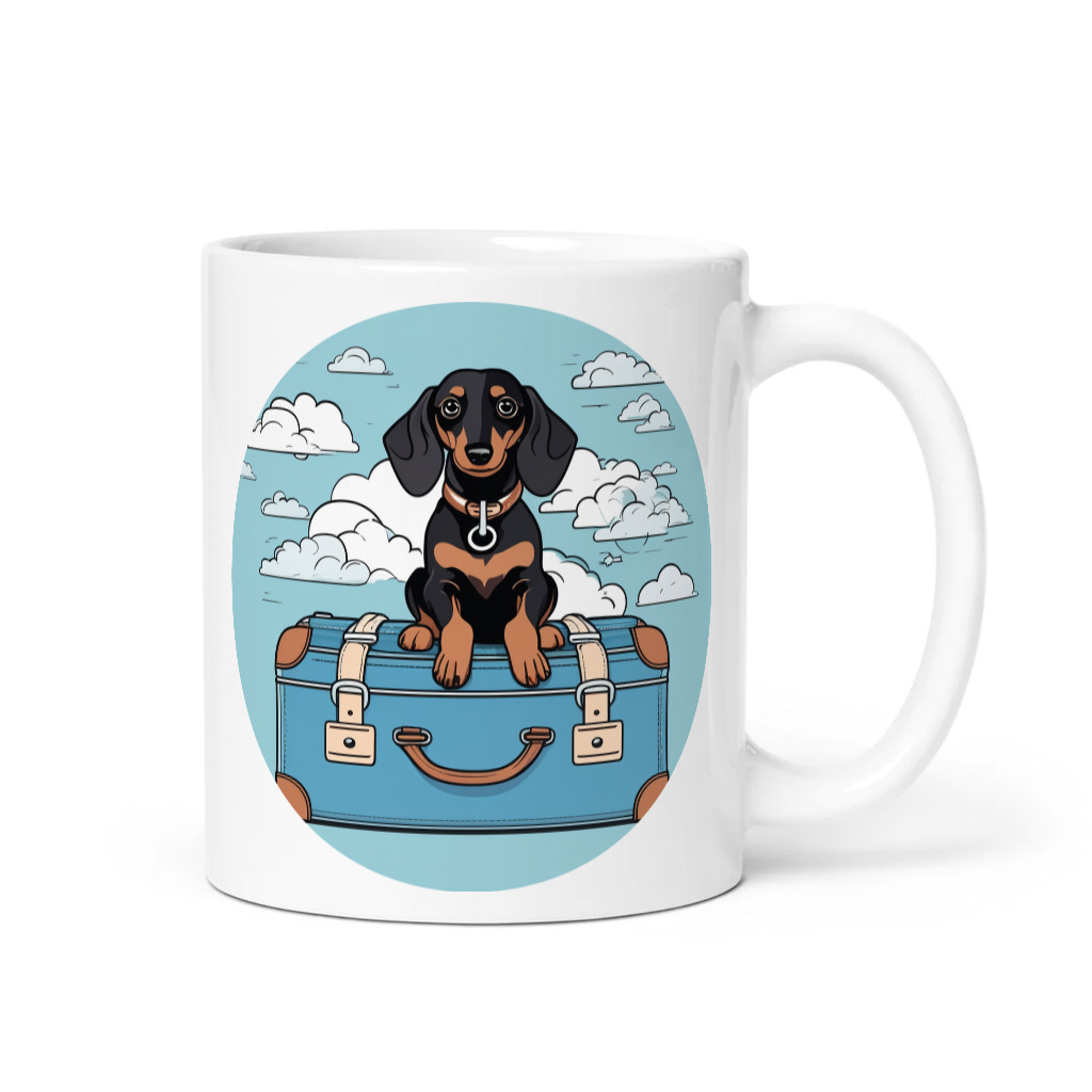 PugMug Custom Black Dachshund Mug