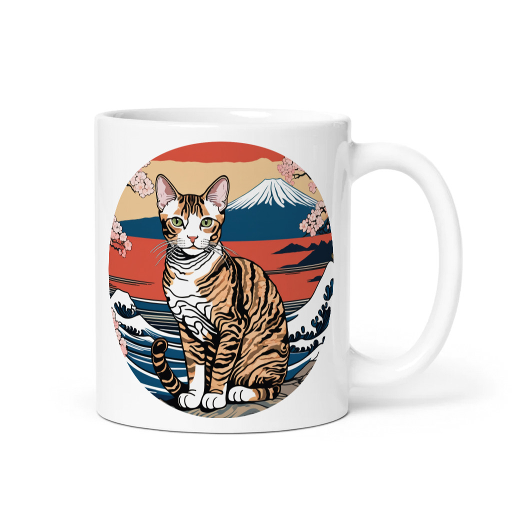 PugMug Custom Tabby Devon Rex Cat Mug