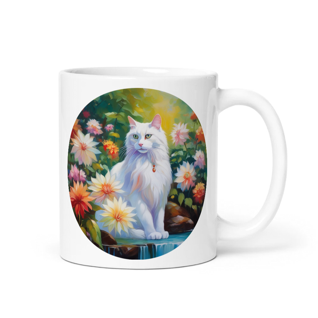 PugMug Custom White Companion Cat Mug