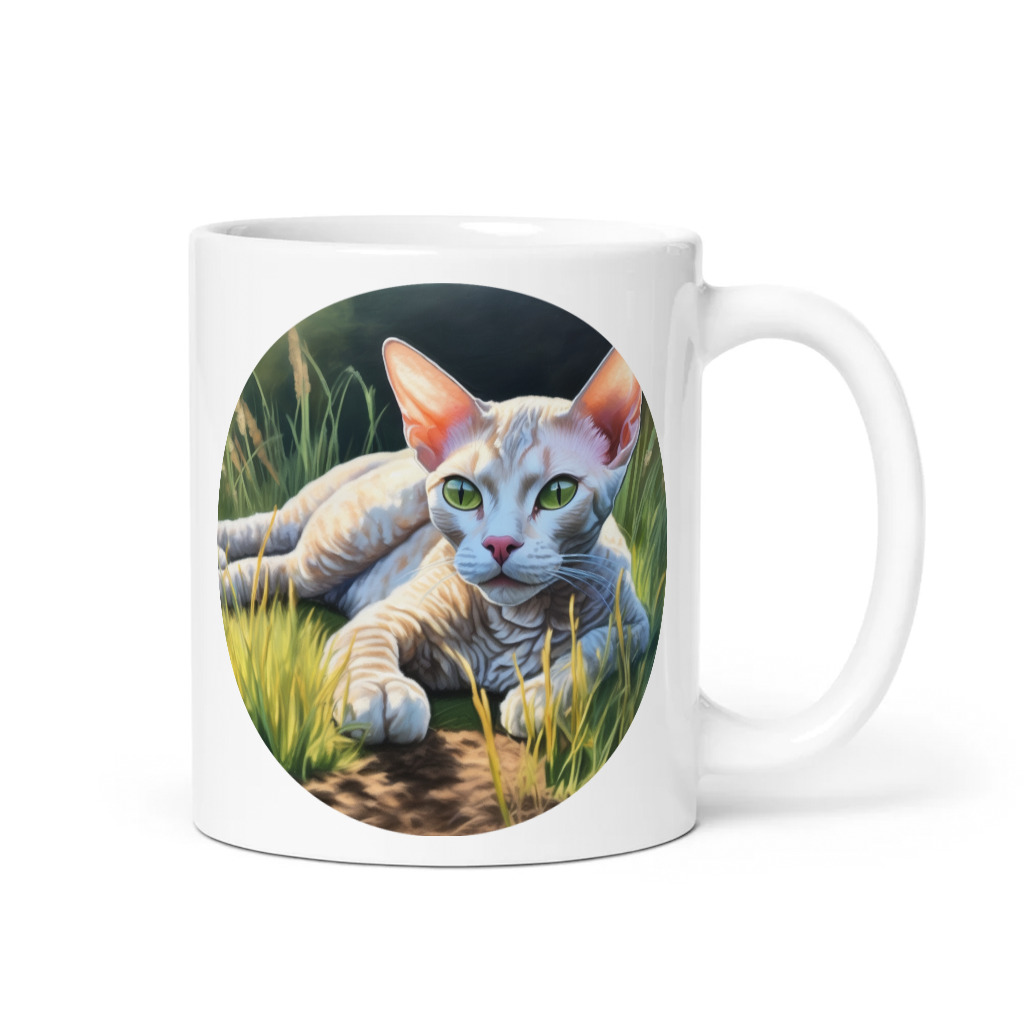 PugMug Custom Tabby Devon Rex Cat Mug