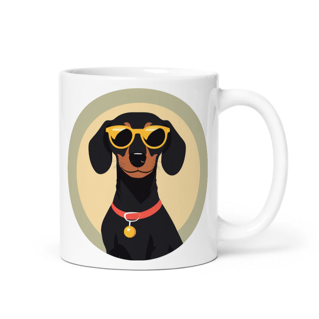 PugMug Custom Black Dachshund Mug
