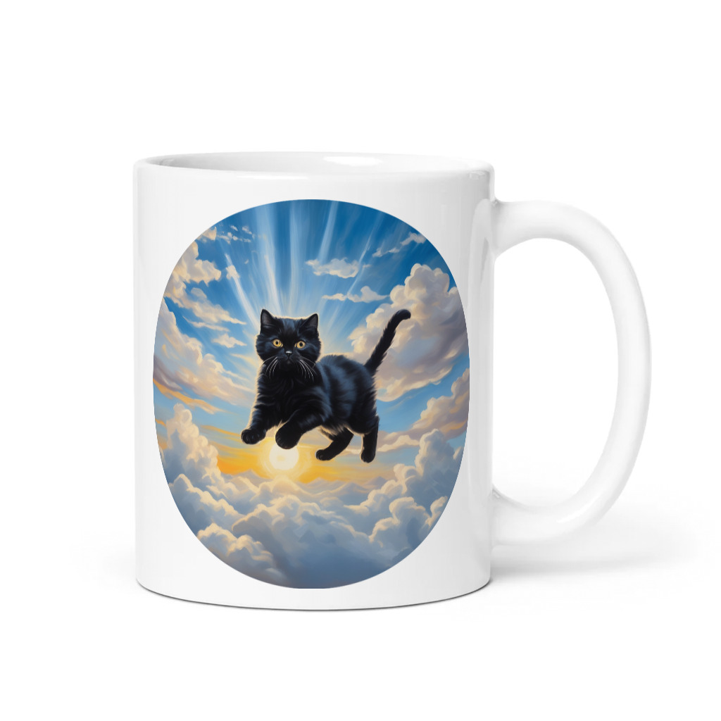 PugMug Custom Black Scottish Fold Cat Mug