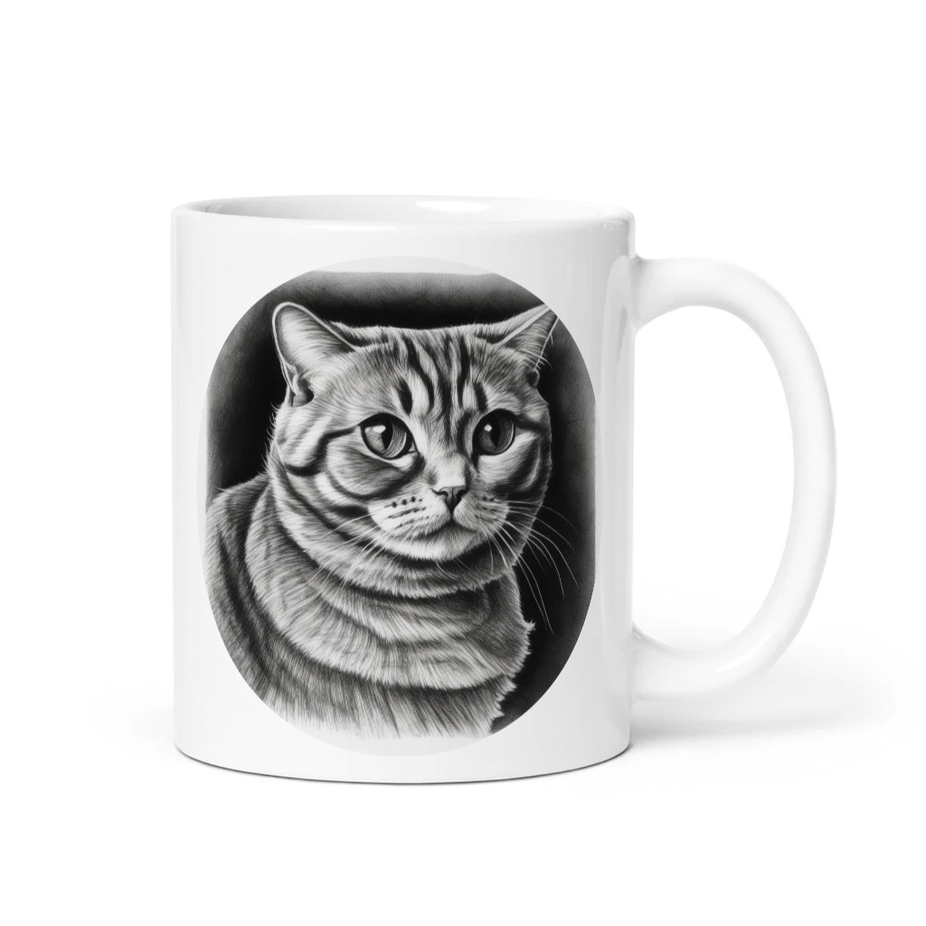 PugMug Custom Tabby Scottish Fold Cat Mug