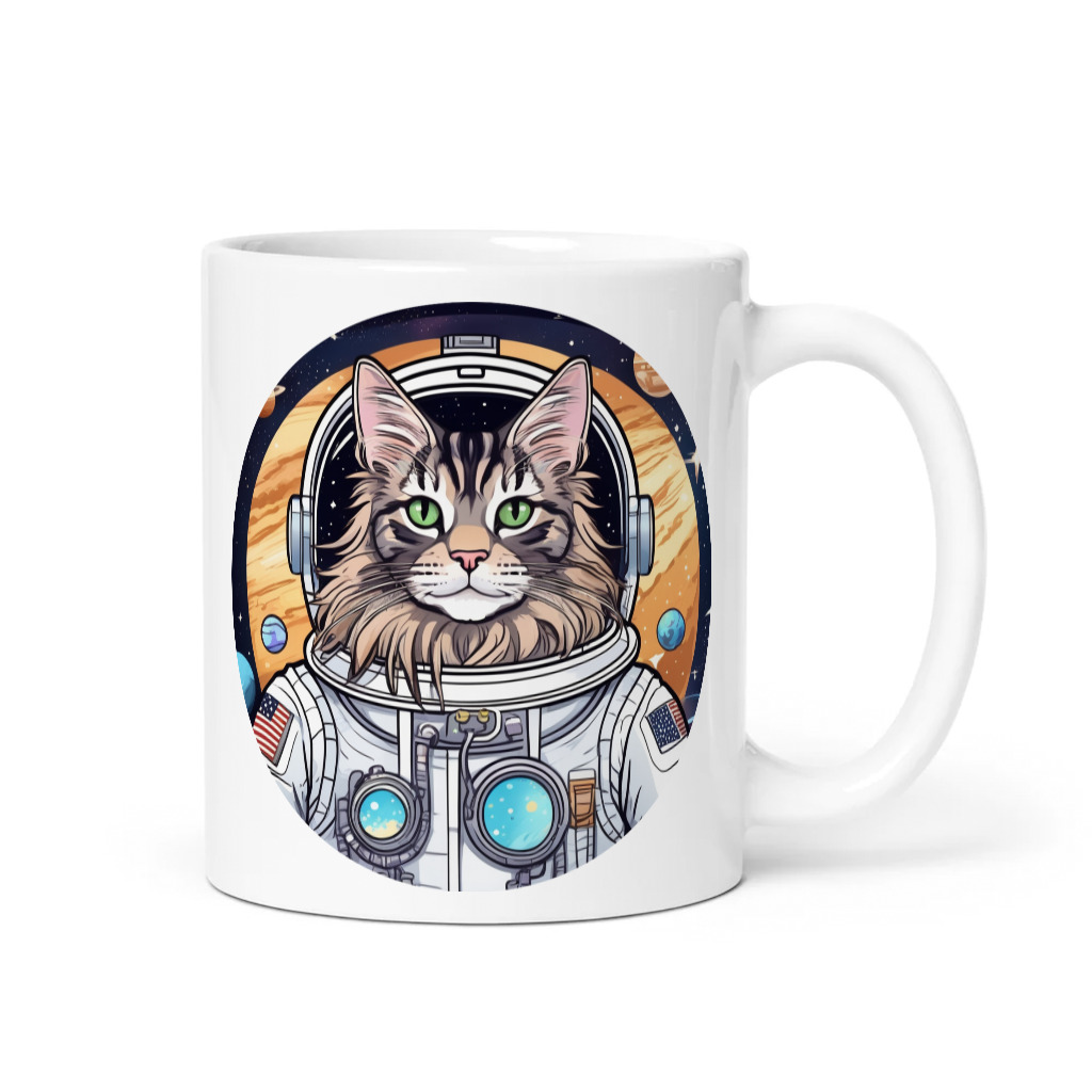 PugMug Custom Tabby Maine Coon Cat Mug