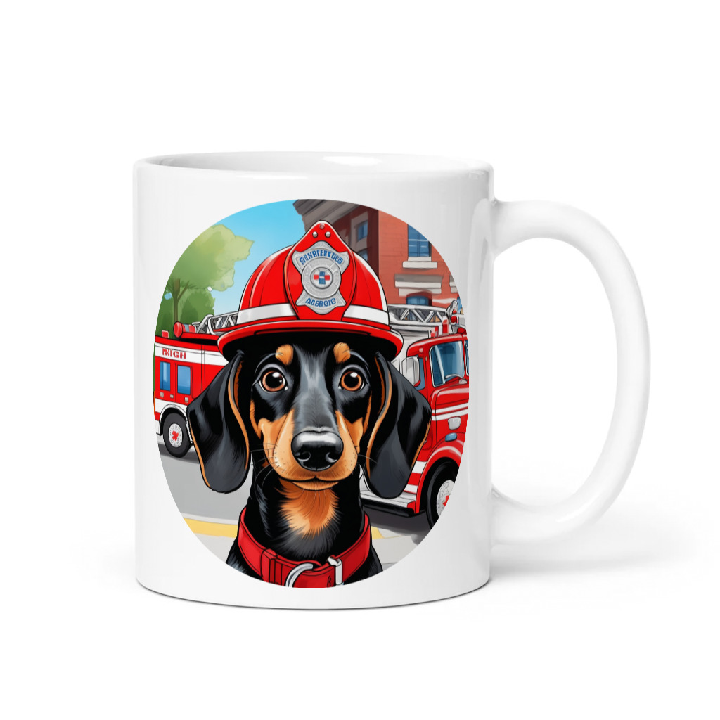 PugMug Custom Black Dachshund Mug