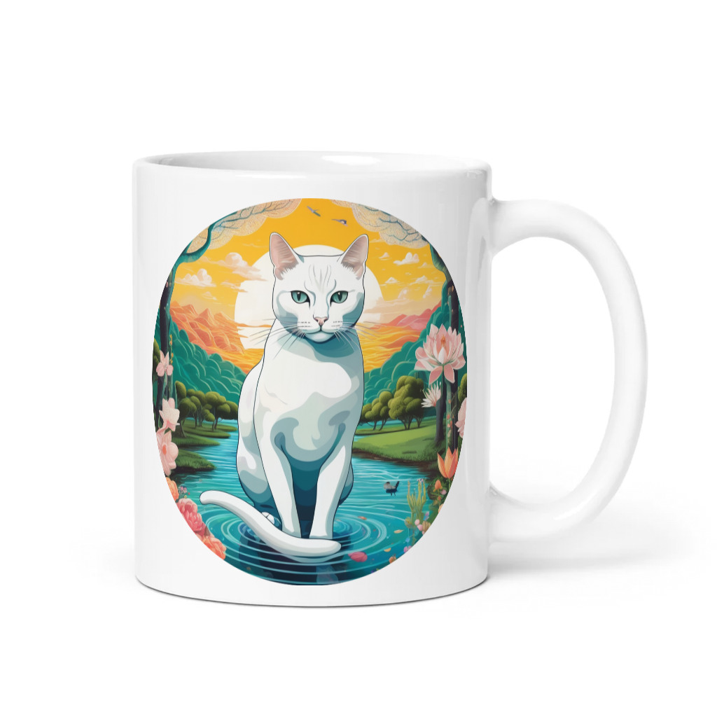 PugMug Custom White Companion Cat Mug