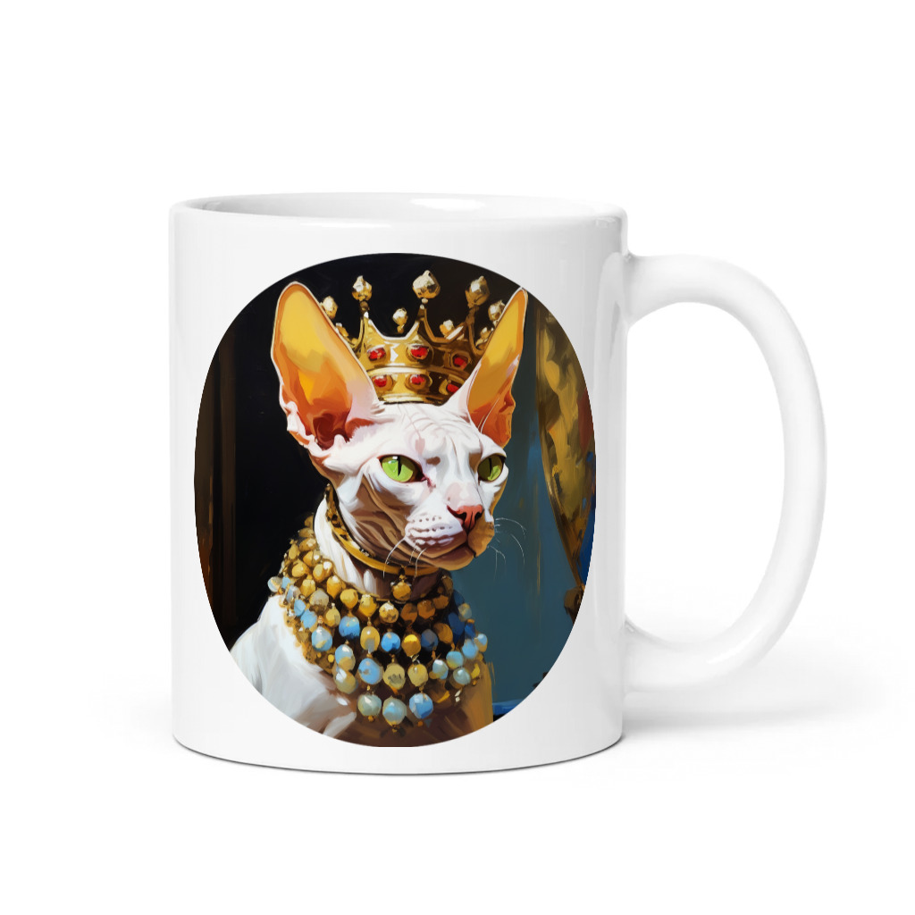 PugMug Custom White Sphynx Cat Mug