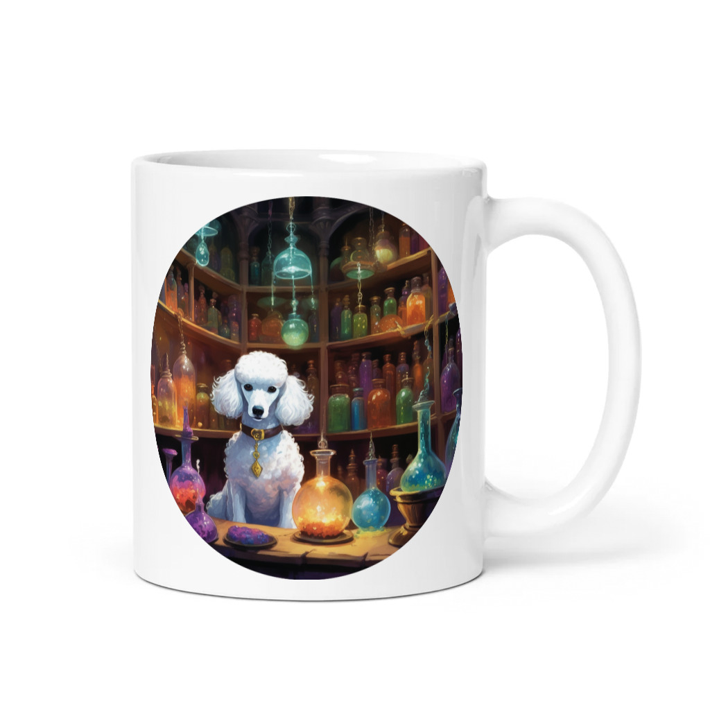 PugMug Custom White Poodle Mug