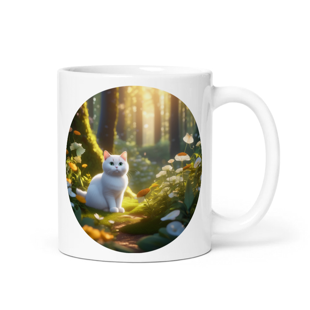 PugMug Custom White British Shorthair Cat Mug