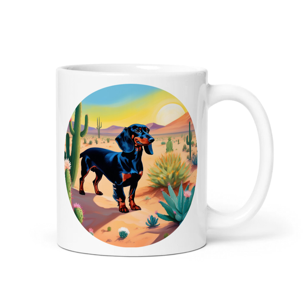 PugMug Custom Black Dachshund Mug