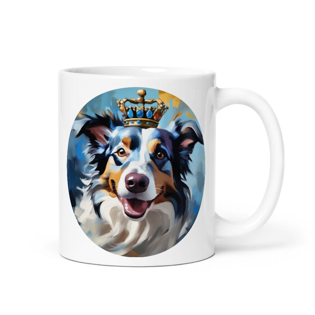 PugMug Custom Blue Merle Border Collie Mug