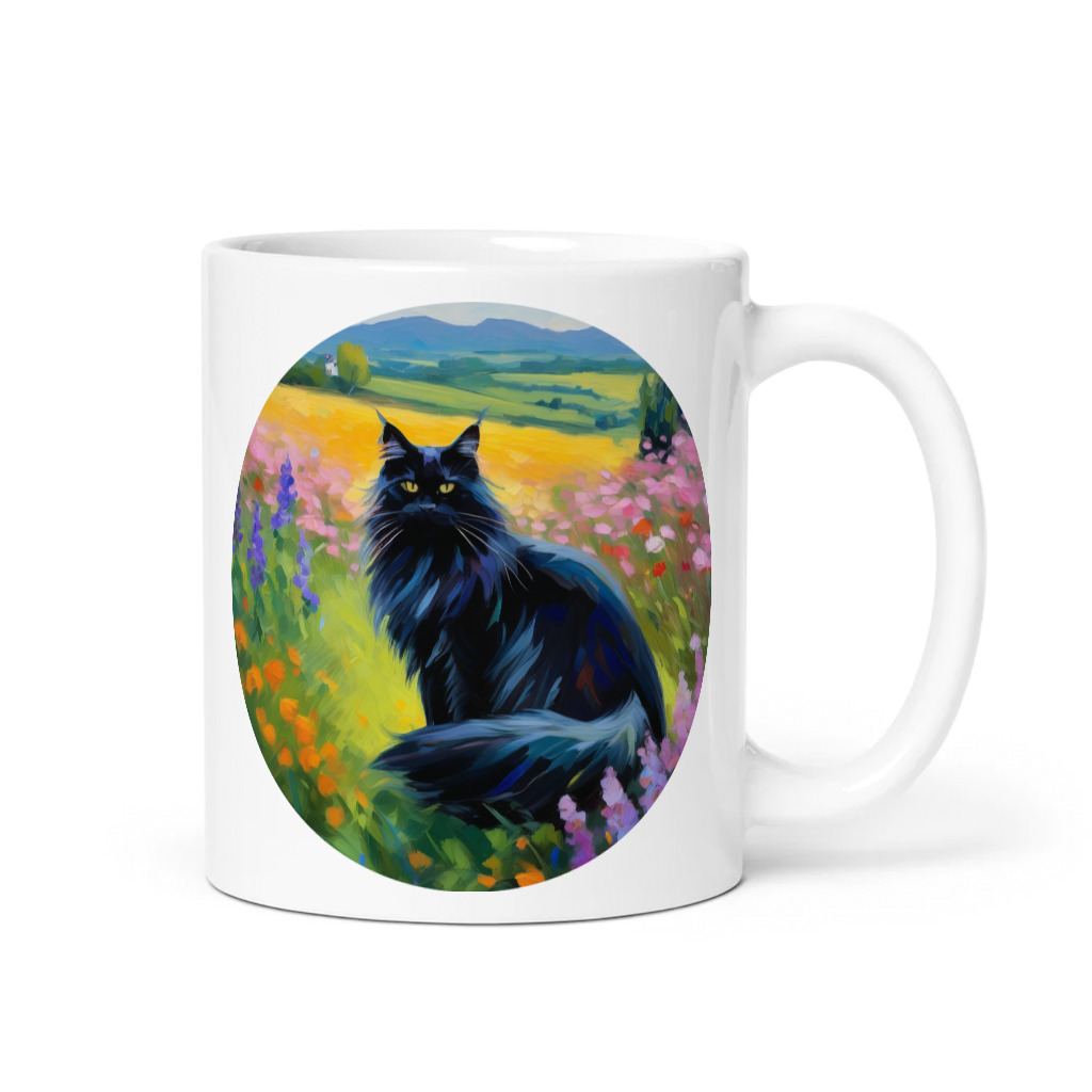 PugMug Custom Black Maine Coon Cat Mug
