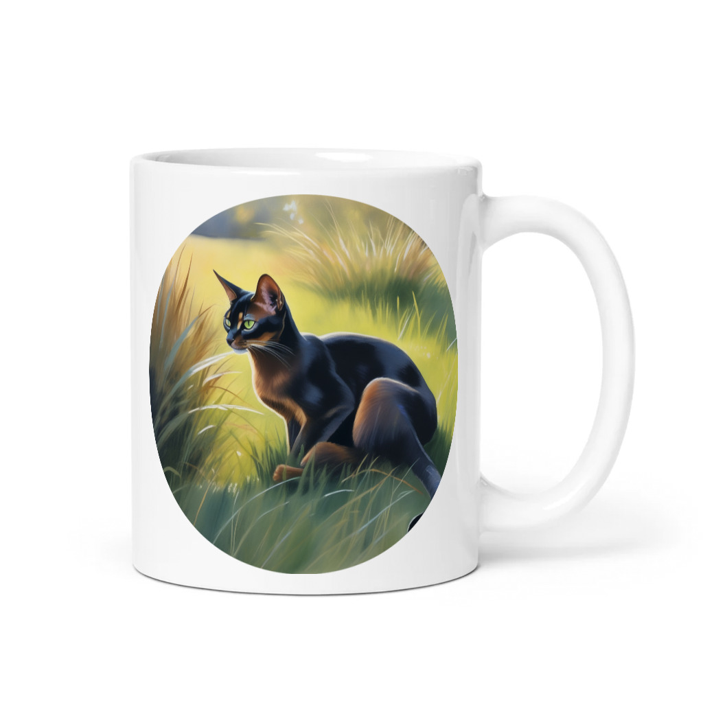 PugMug Custom Black Abyssinian Cat Mug