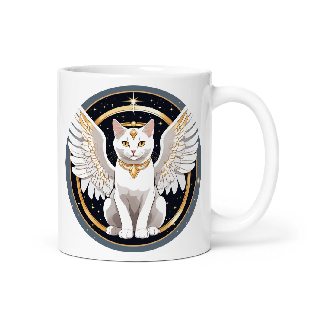 PugMug Custom White American Shorthair Cat Mug