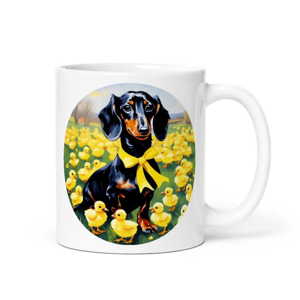 PugMug Custom Black Dachshund Mug