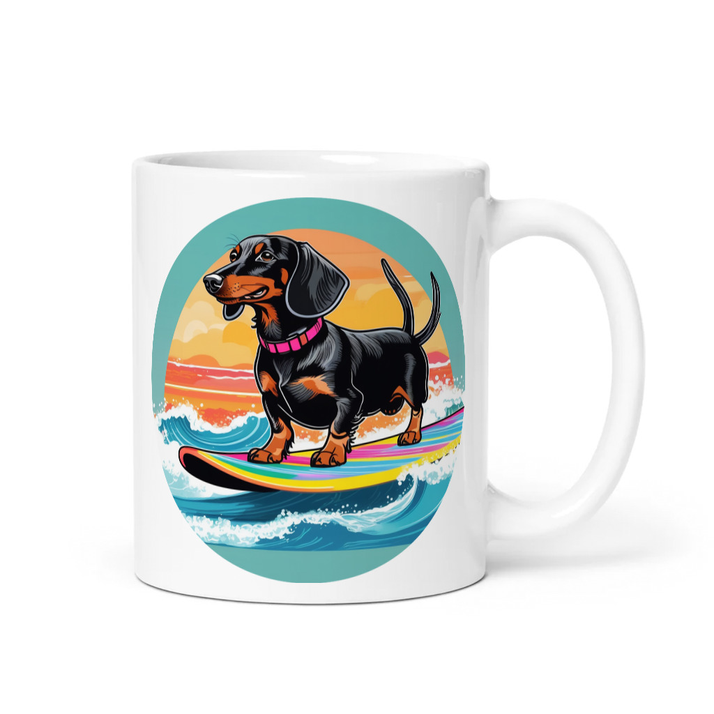 PugMug Custom Black Dachshund Mug