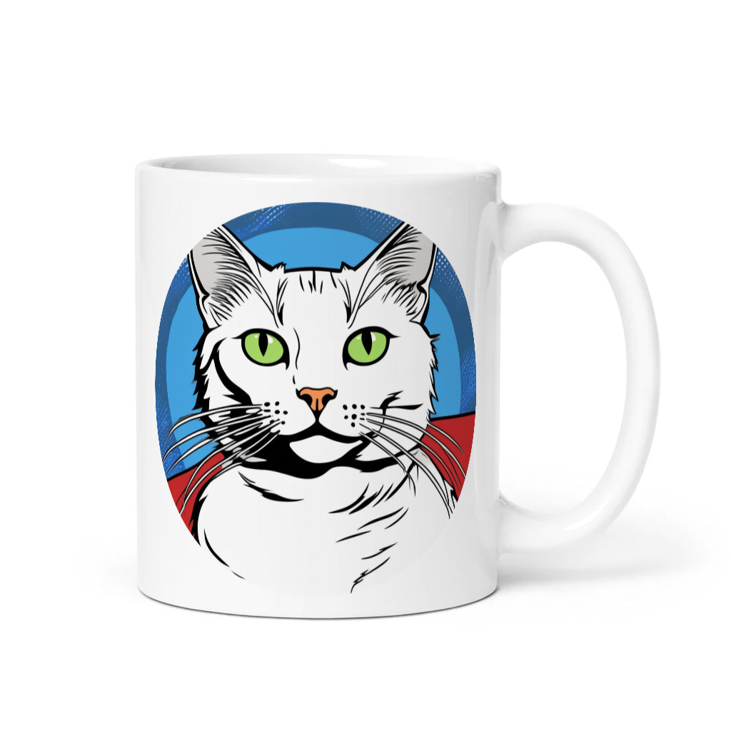 PugMug Custom White Companion Cat Mug