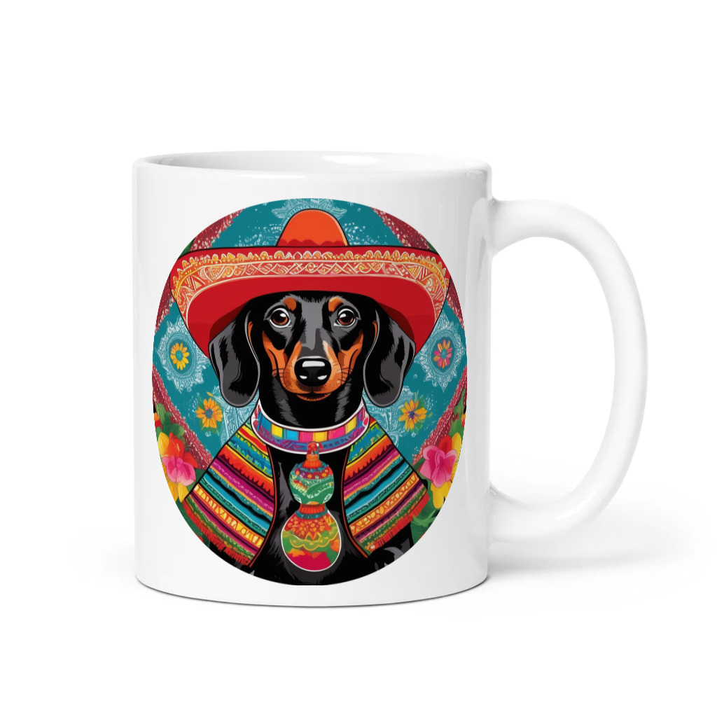 PugMug Custom Black Dachshund Mug