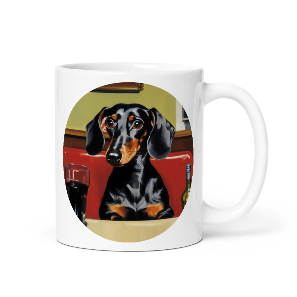 PugMug Custom Black Dachshund Mug