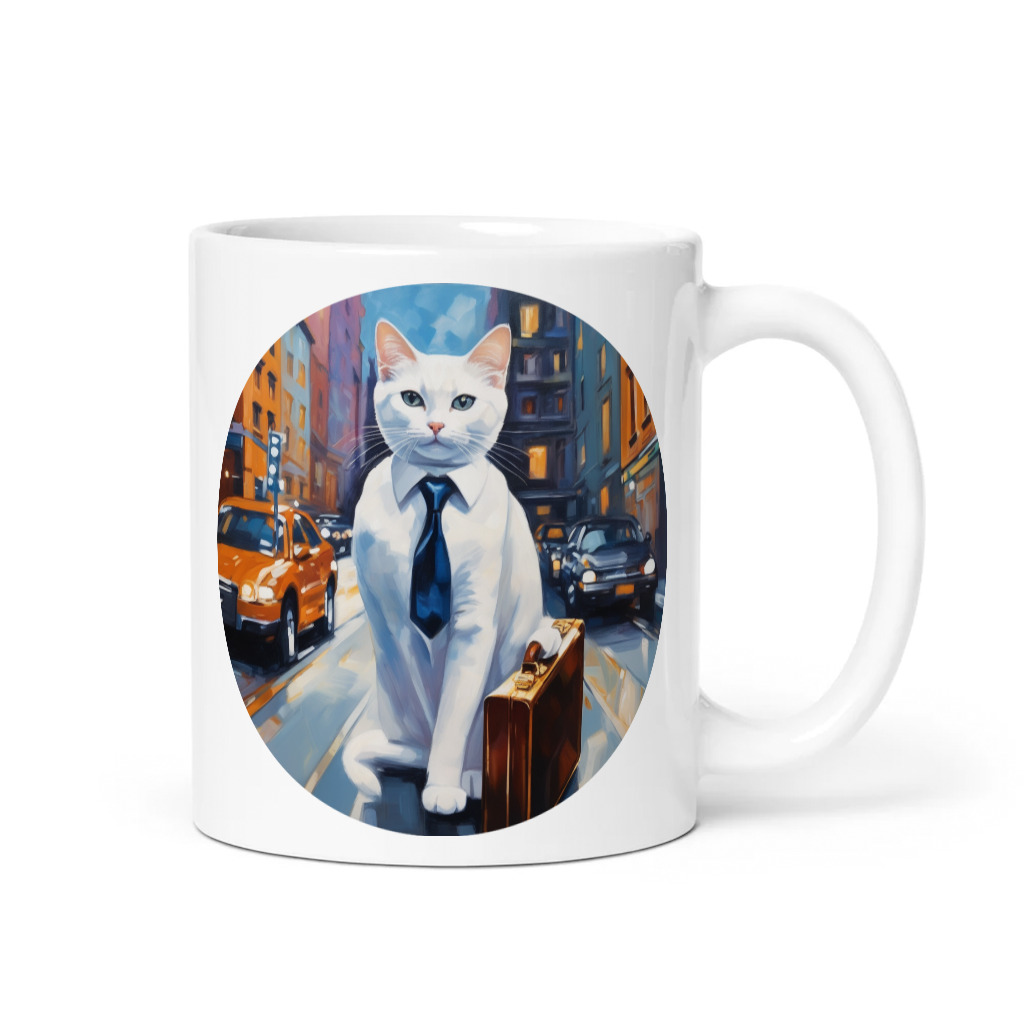 PugMug Custom White Companion Cat Mug