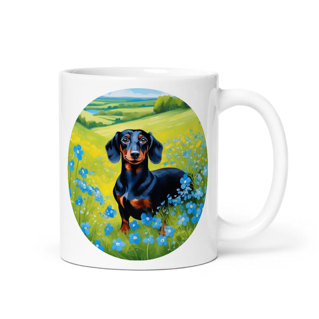 PugMug Custom Black Dachshund Mug