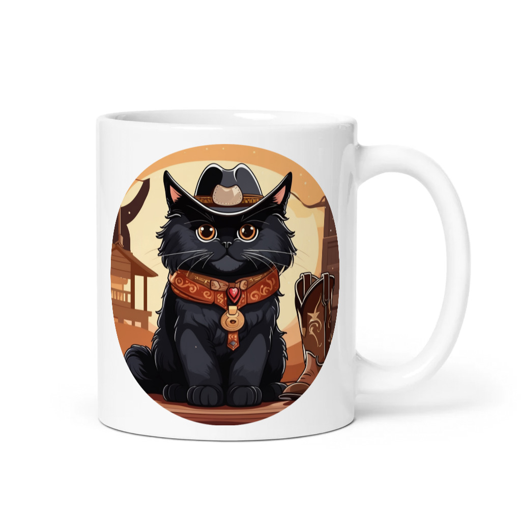 PugMug Custom Black Persian Cat Mug