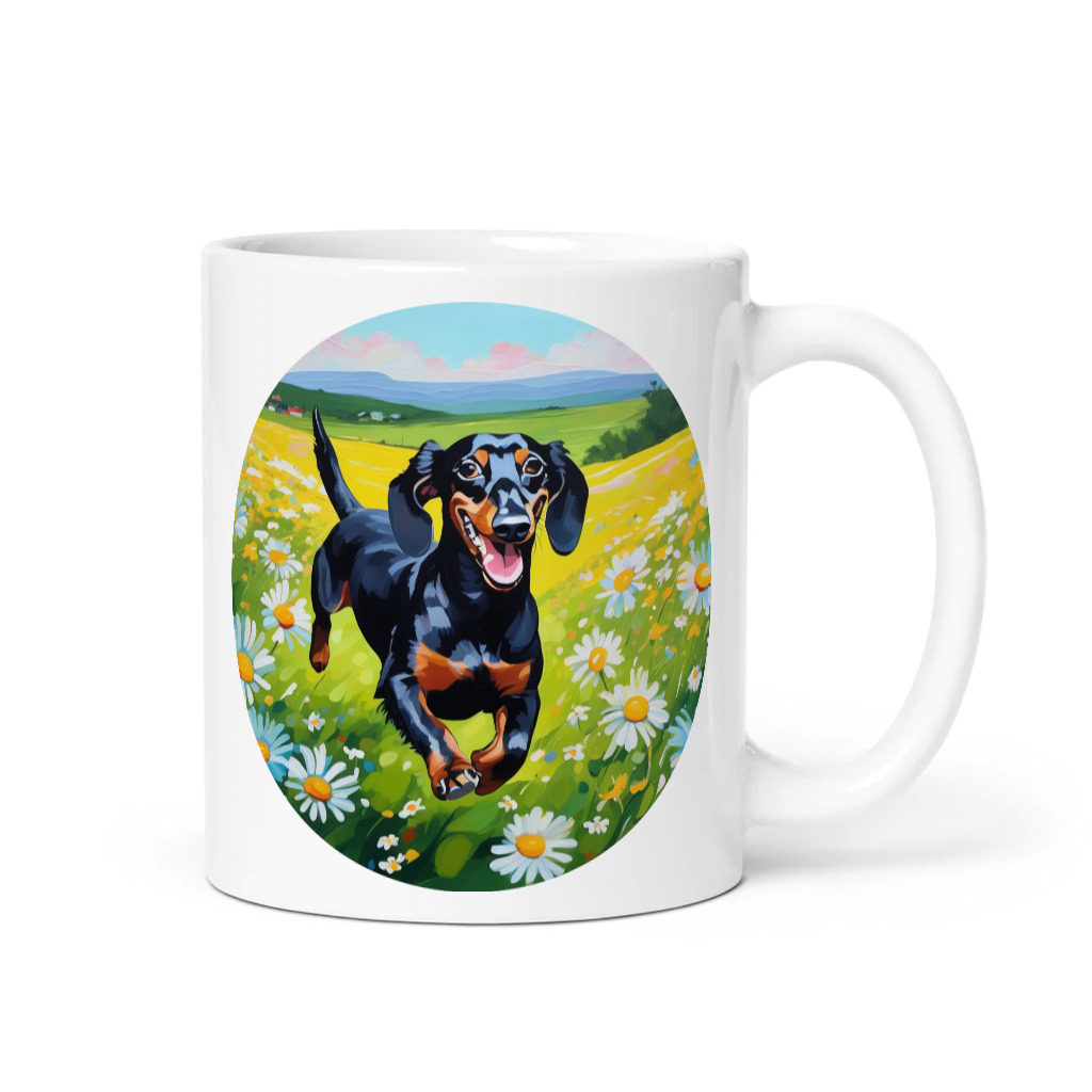 PugMug Custom Black Dachshund Mug