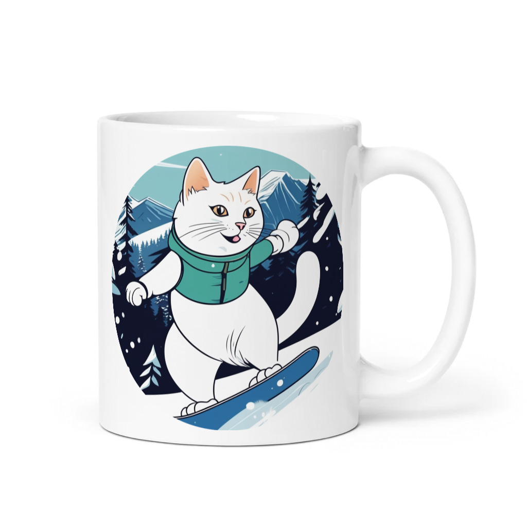 PugMug Custom White Companion Cat Mug