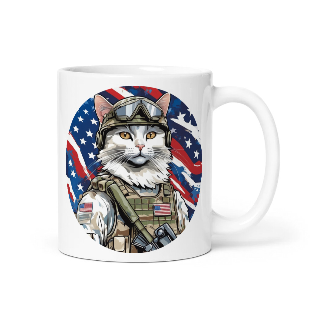 PugMug Custom White Companion Cat Mug