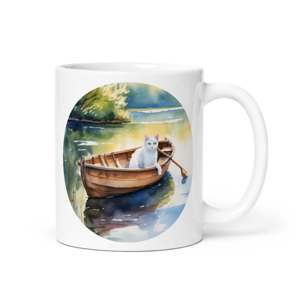 PugMug Custom White Companion Cat Mug