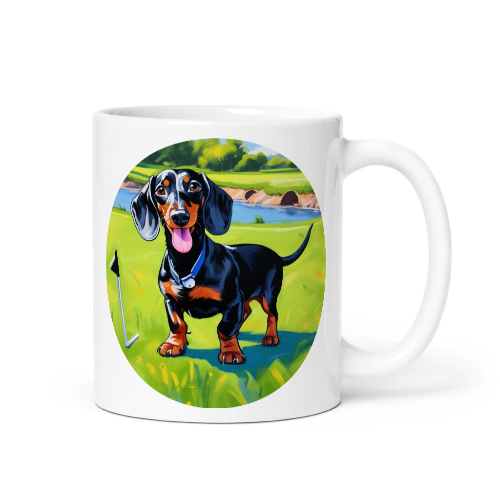 PugMug Custom Black Dachshund Mug