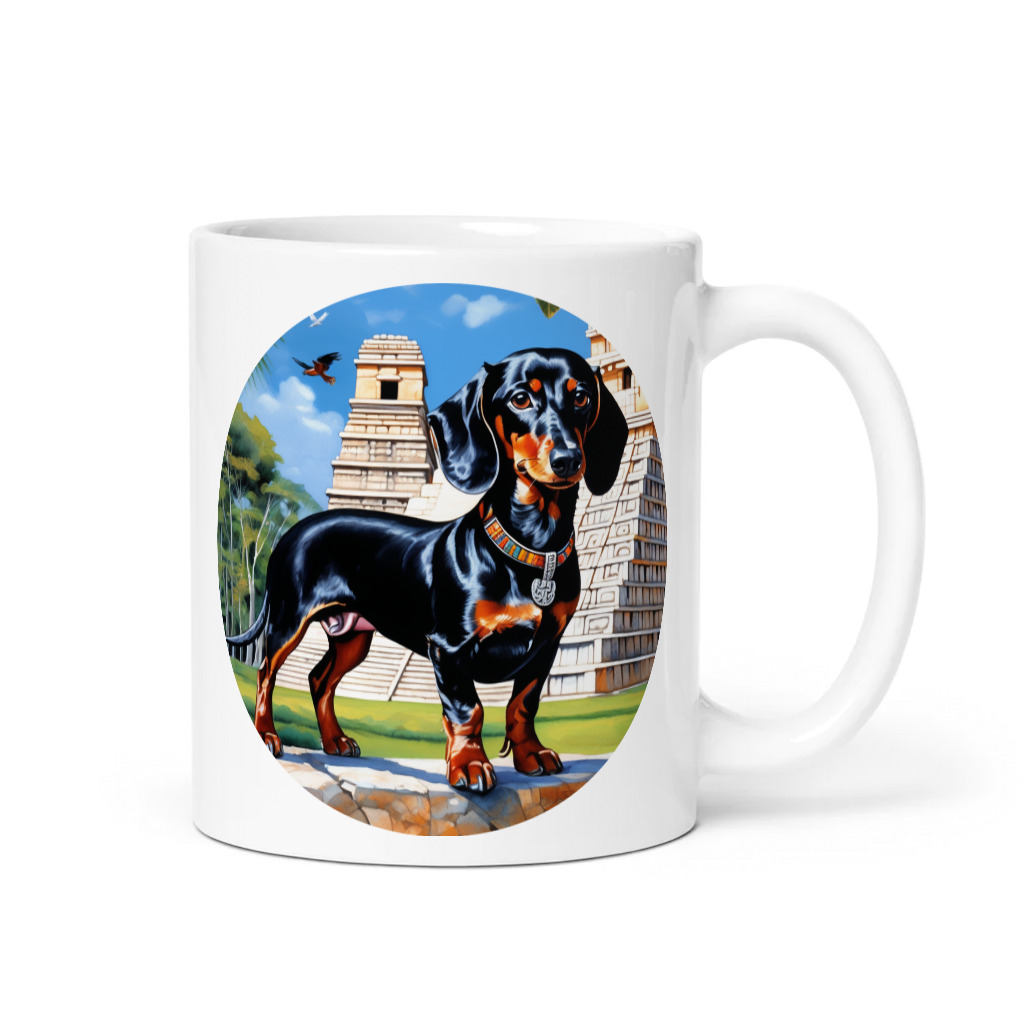PugMug Custom Black Dachshund Mug