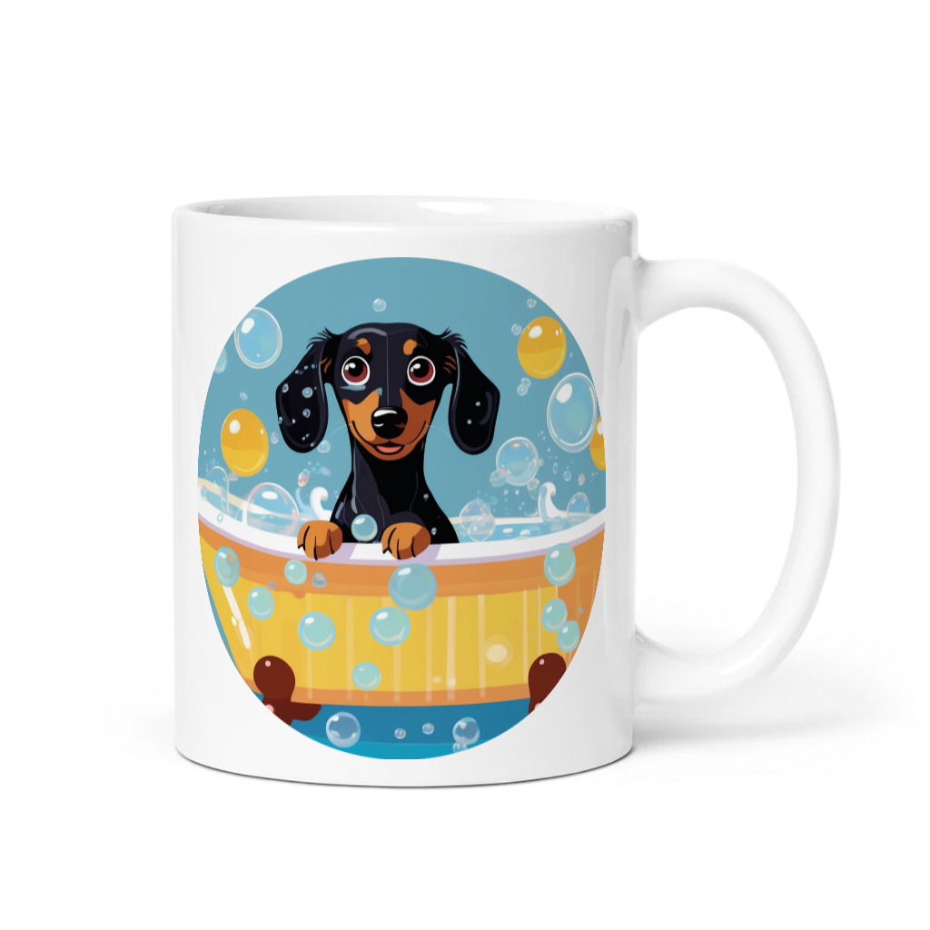 PugMug Custom Black Dachshund Mug
