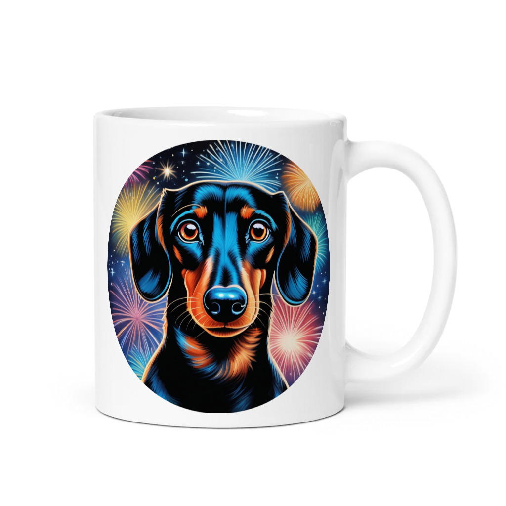 PugMug Custom Black Dachshund Mug