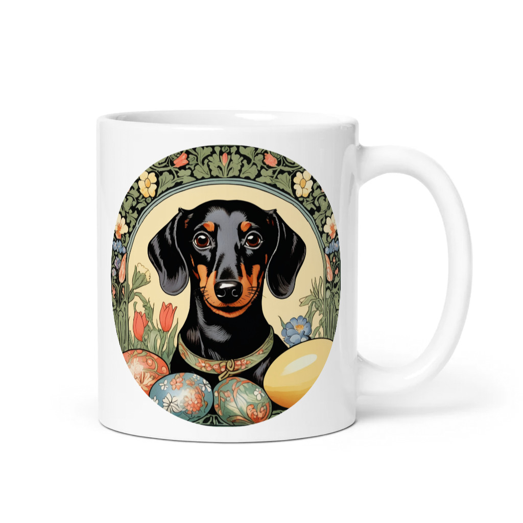 PugMug Custom Black Dachshund Mug