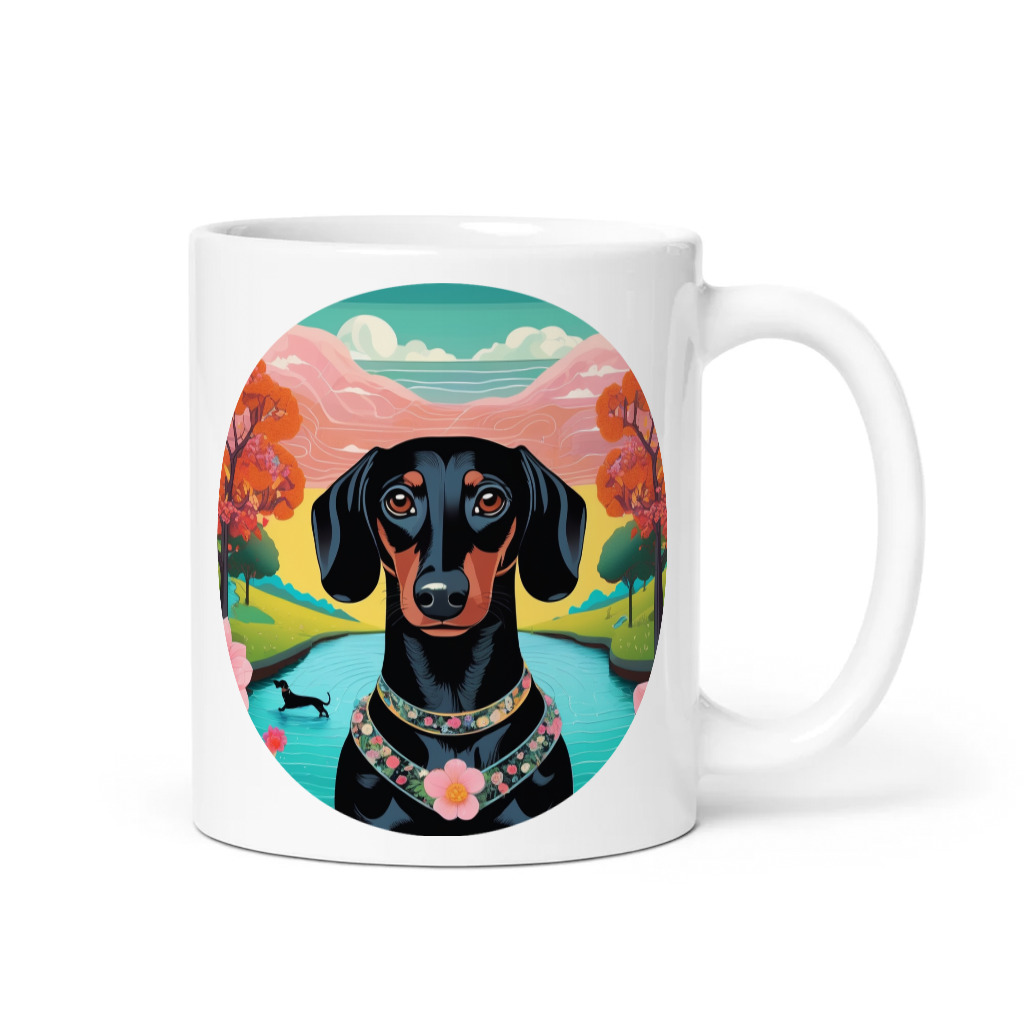 PugMug Custom Black Dachshund Mug