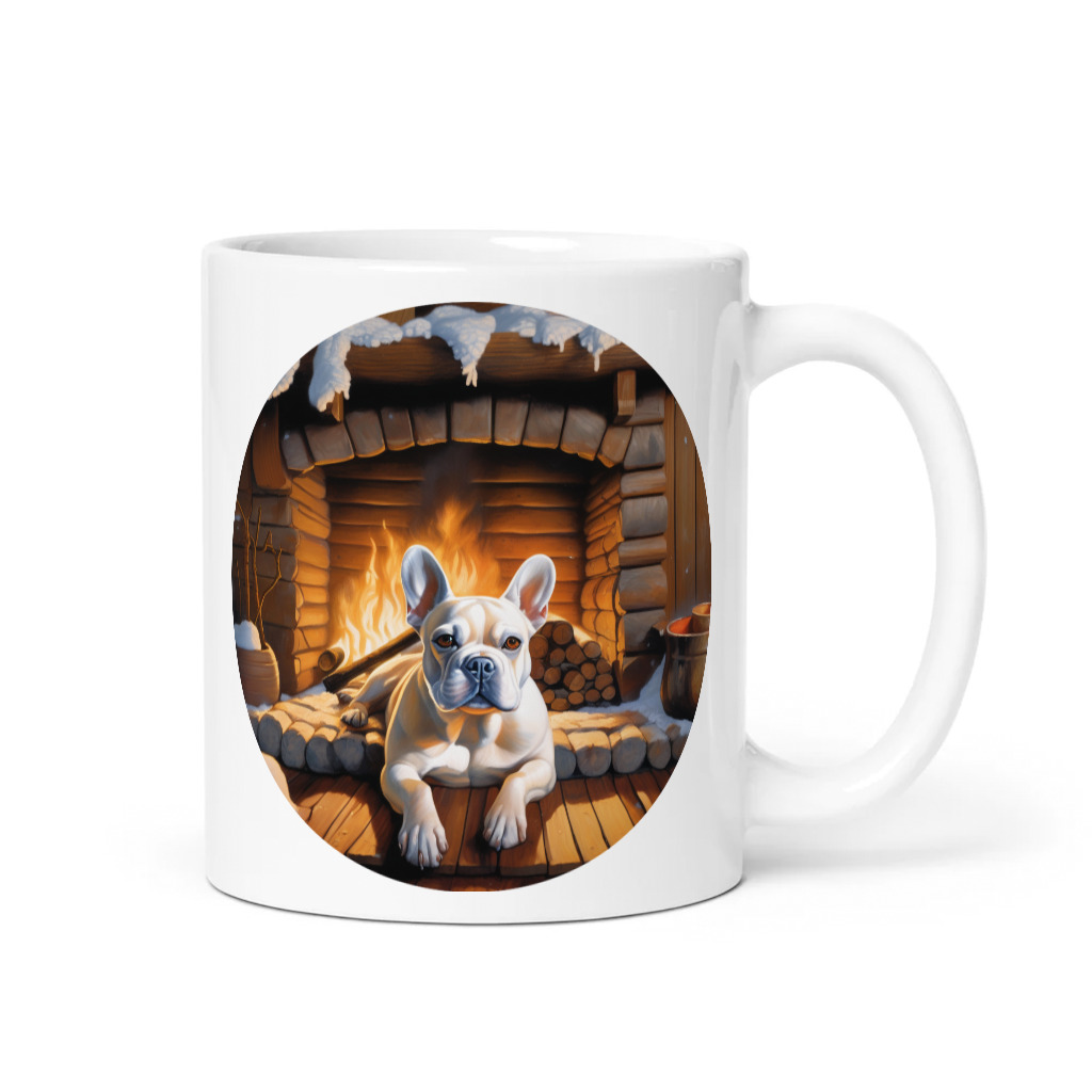 PugMug Custom White French Bulldog Mug