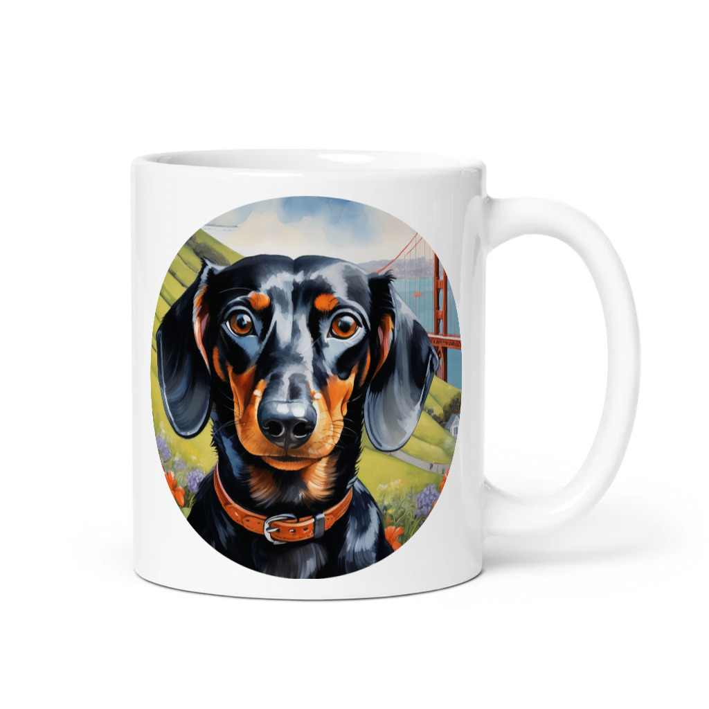 PugMug Custom Black Dachshund Mug