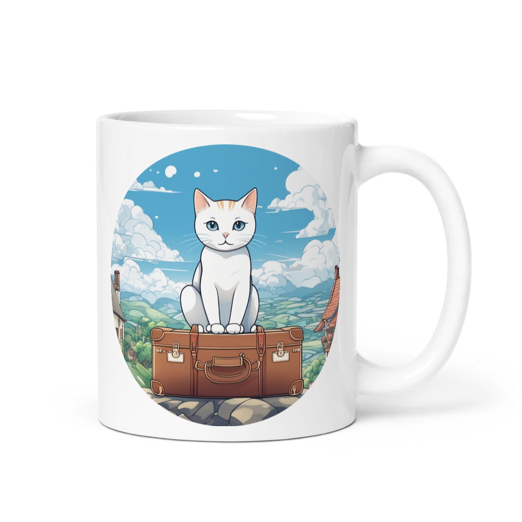 PugMug Custom White Companion Cat Mug