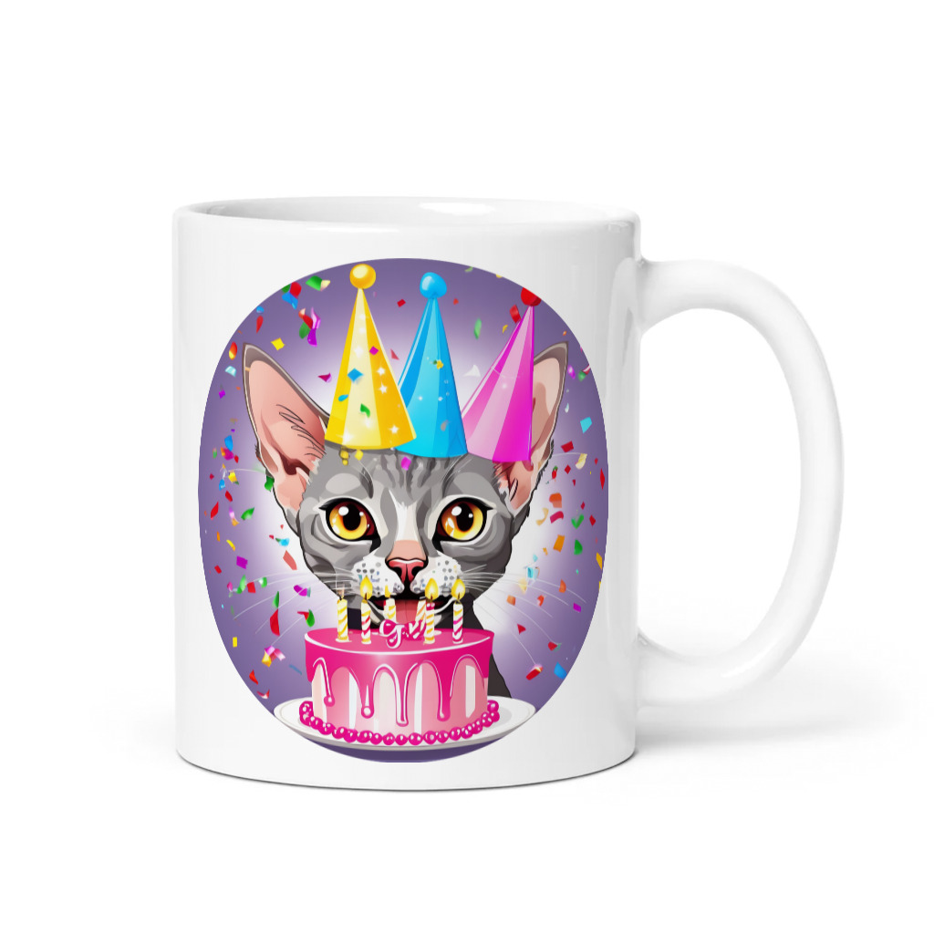 PugMug Custom Tabby Devon Rex Cat Mug