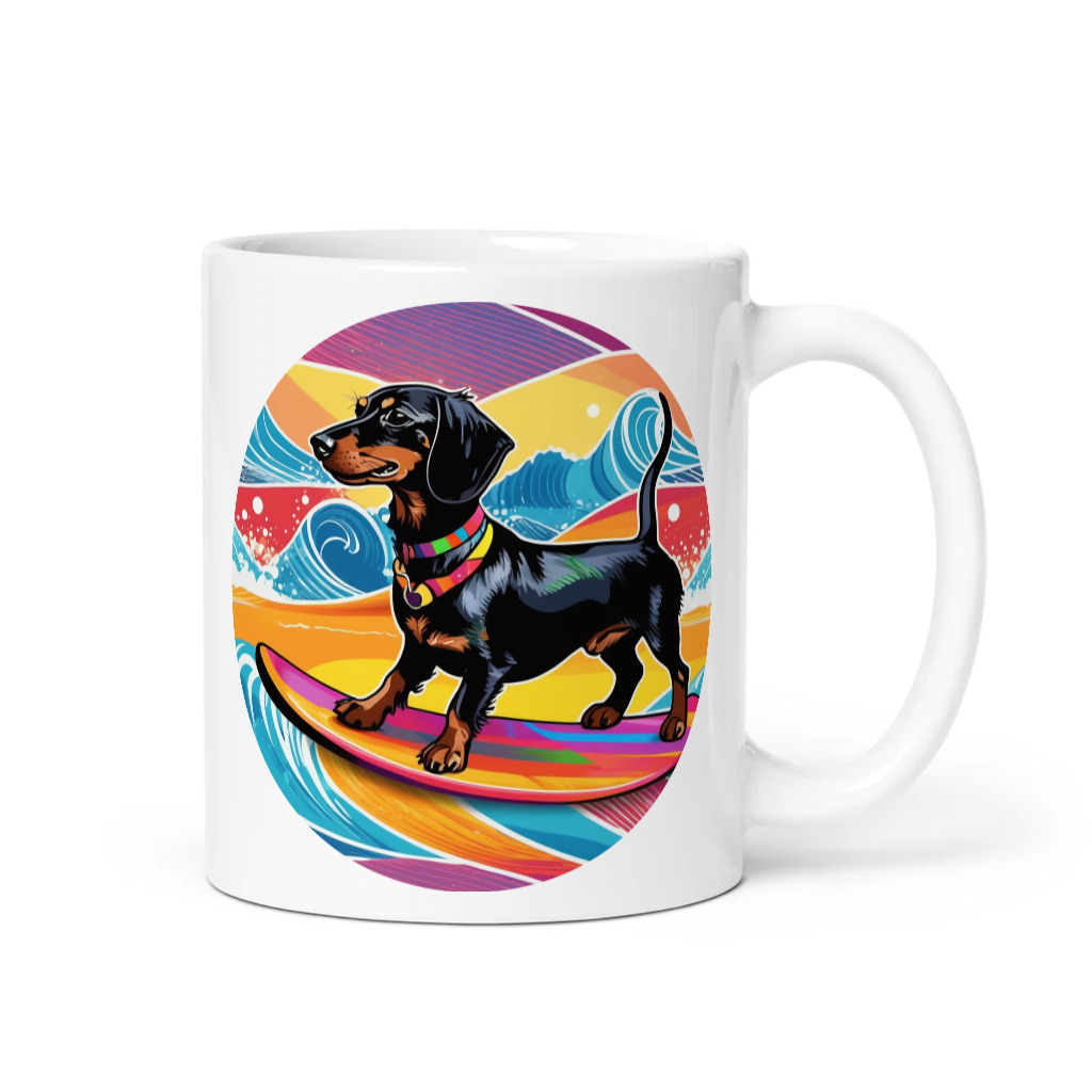 PugMug Custom Black Dachshund Mug
