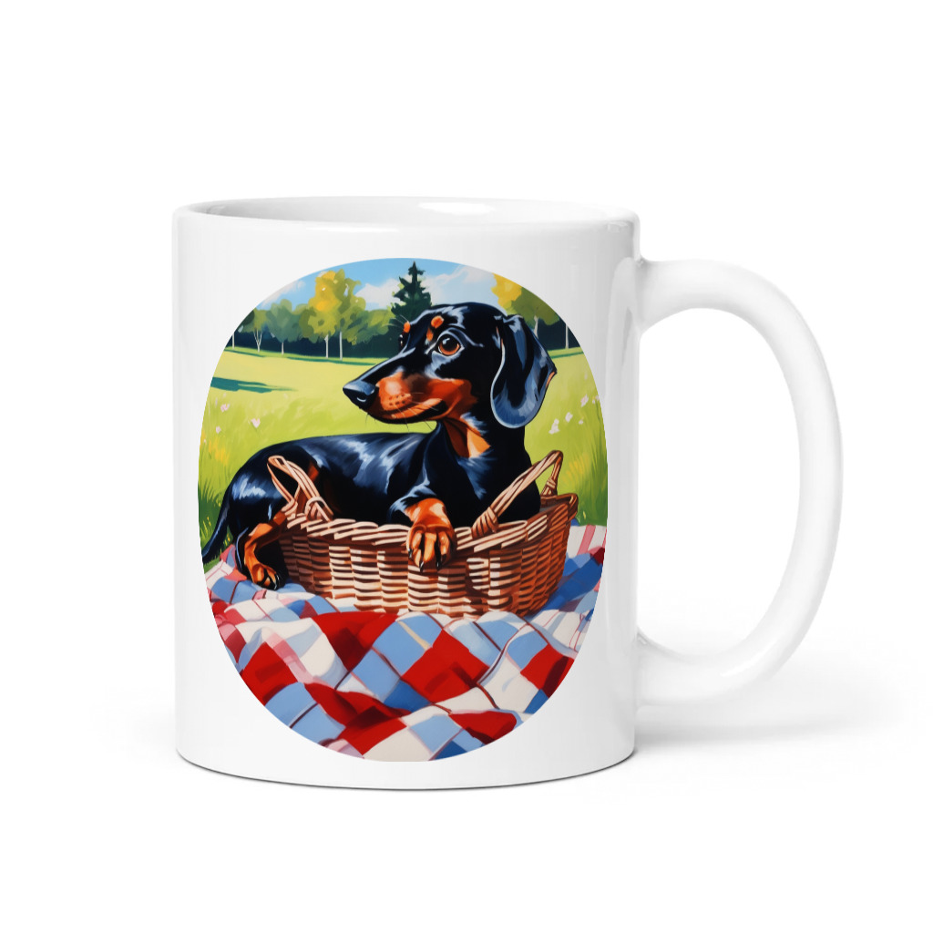 PugMug Custom Black Dachshund Mug