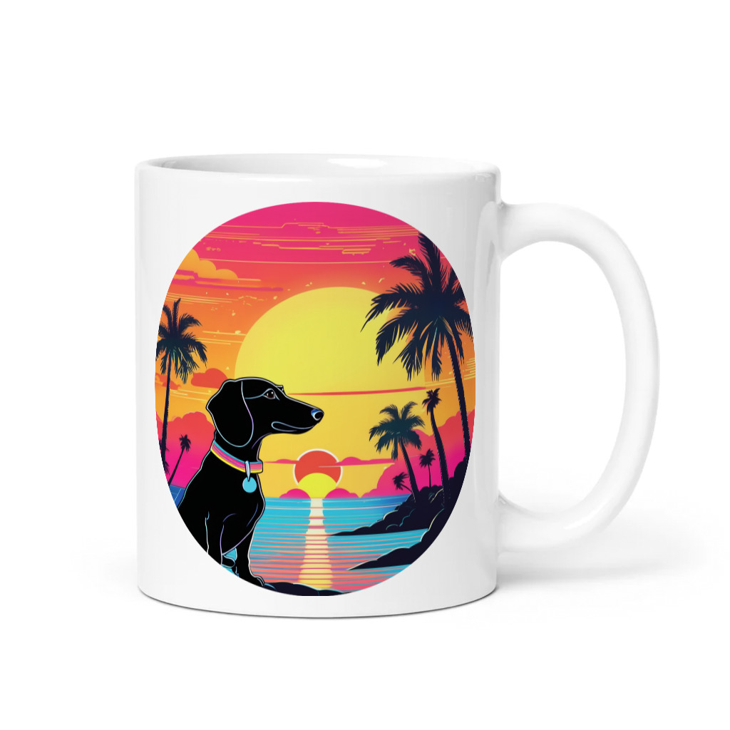 PugMug Custom Black Dachshund Mug