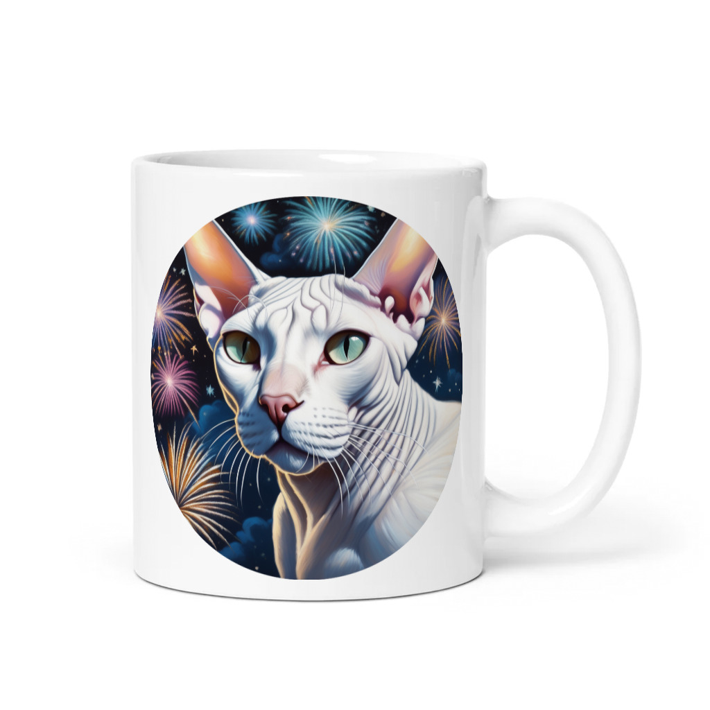 PugMug Custom White Sphynx Cat Mug