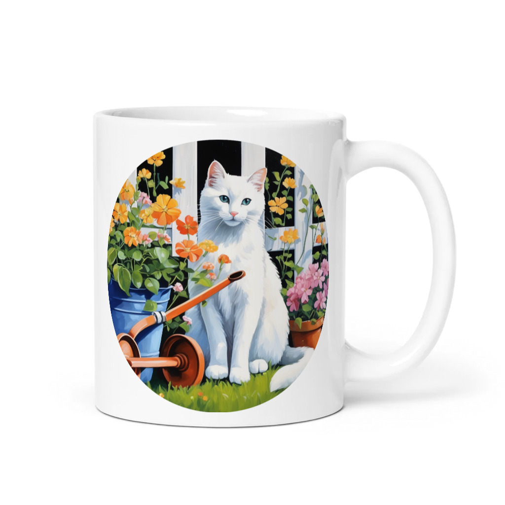 PugMug Custom White Companion Cat Mug