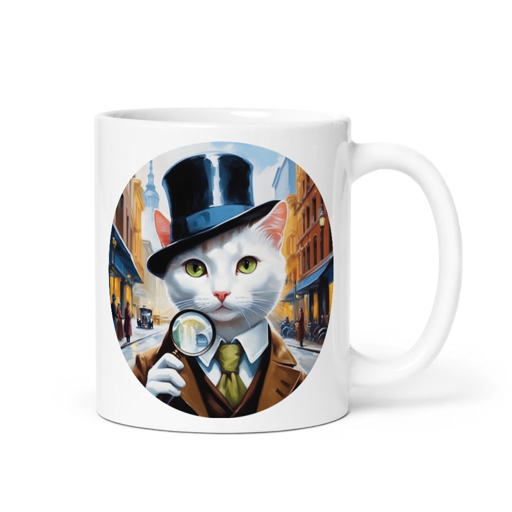 PugMug Custom White Companion Cat Mug