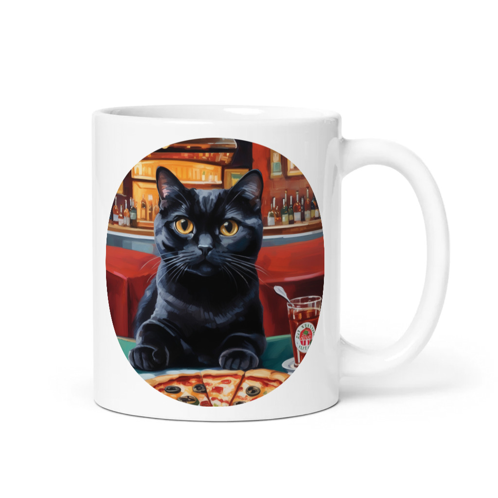 PugMug Custom Black Scottish Fold Cat Mug