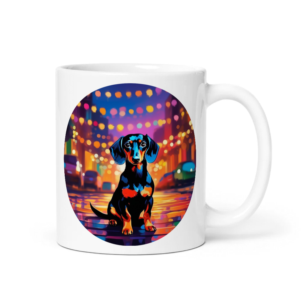 PugMug Custom Black Dachshund Mug